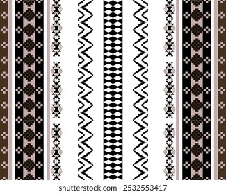 abstract Traditional geometric ethnic fabric pattern ornate elements with ethnic patterns design for textiles, rugs, clothing, sarong, scarf, batik, wrap, embroidery, print, curtain, carpe