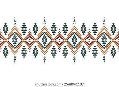 abstract Traditional geometric ethnic fabric pattern ornate elements with ethnic patterns design for textiles, rugs, clothing, sarong, scarf, batik, wrap, embroidery, print, curtain, carpe