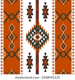 abstract Traditional geometric ethnic fabric pattern ornate elements with ethnic patterns design for textiles, rugs, clothing, sarong, scarf, batik, wrap, embroidery, print, curtain, carpe