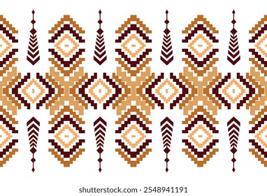 abstract Traditional geometric ethnic fabric pattern ornate elements with ethnic patterns design for textiles, rugs, clothing, sarong, scarf, batik, wrap, embroidery, print, curtain, carpe