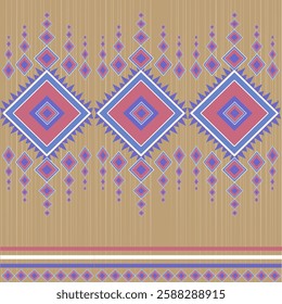 abstract Traditional geometric ethnic fabric pattern ornate elements with ethnic patterns design for textiles, rugs, clothing, sarong, scarf, batik, wrap, embroidery, print, curtain, carpe