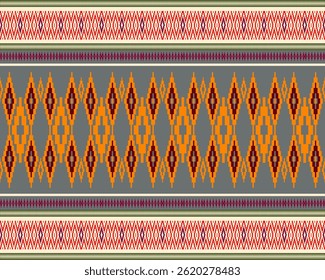 abstract Traditional geometric ethnic fabric pattern ornate elements with ethnic patterns design for textiles, rugs, clothing, sarong, scarf, batik, wrap, embroidery, print, curtain, carpet