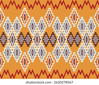 abstract Traditional geometric ethnic fabric pattern ornate elements with ethnic patterns design for textiles, rugs, clothing, sarong, scarf, batik, wrap, embroidery, print, curtain, carpet