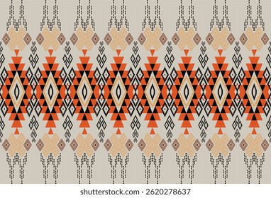 abstract Traditional geometric ethnic fabric pattern ornate elements with ethnic patterns design for textiles, rugs, clothing, sarong, scarf, batik, wrap, embroidery, print, curtain, carpet