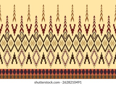 abstract Traditional geometric ethnic fabric pattern ornate elements with ethnic patterns design for textiles, rugs, clothing, sarong, scarf, batik, wrap, embroidery, print, curtain, carpet, wallpaper