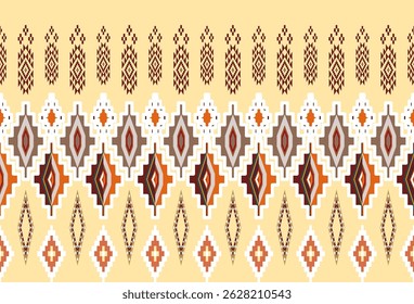 abstract Traditional geometric ethnic fabric pattern ornate elements with ethnic patterns design for textiles, rugs, clothing, sarong, scarf, batik, wrap, embroidery, print, curtain, carpet, wallpaper