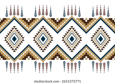 abstract Traditional geometric ethnic fabric pattern ornate elements with ethnic patterns design for textiles, rugs, clothing, sarong, scarf, batik, wrap, embroidery, print, curtain, carpe
