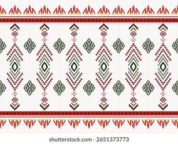 abstract Traditional geometric ethnic fabric pattern ornate elements with ethnic patterns design for textiles, rugs, clothing, sarong, scarf, batik, wrap, embroidery, print, curtain, carpe
