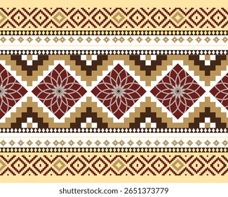 abstract Traditional geometric ethnic fabric pattern ornate elements with ethnic patterns design for textiles, rugs, clothing, sarong, scarf, batik, wrap, embroidery, print, curtain, carpe