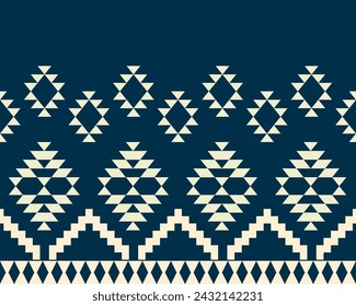 Abstract traditional geometric ethnic pattern embroidery design for textiles, rugs, clothing, sarong, scarf, batik, wrap, embroidery, print, curtain, carpet, and wallpaper.