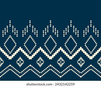 abstract Traditional geometric ethnic pattern embroidery design for textiles, rugs, clothing, sarong, scarf, batik, wrap, embroidery, print, curtain, carpet, and wallpaper.