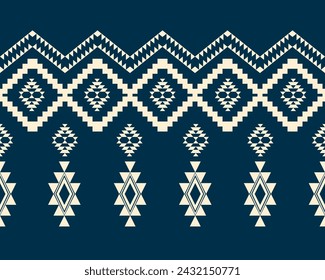 abstract Traditional geometric ethnic pattern embroidery design for textiles, rugs, clothing, sarong, scarf, batik, wrap, embroidery, print, curtain, carpet, and wallpaper.