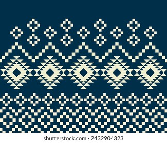 abstract Traditional geometric ethnic pattern embroidery design for textiles, rugs, clothing, sarong, scarf, batik, wrap, embroidery, print, curtain, carpet, and wallpaper.