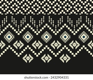 abstract Traditional geometric ethnic pattern embroidery design for textiles, rugs, clothing, sarong, scarf, batik, wrap, embroidery, print, curtain, carpet, and wallpaper.