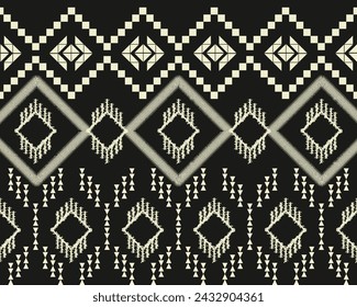 Abstrakt Traditionelles geometrisches ethnisches Muster Stickerei-Design für Textilien, Teppiche, Kleidung, Sarong, Schal, Batik, Wrap, Stickerei, Druck, Vorhang, Teppich und Tapete.