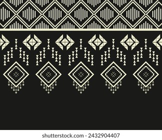 abstract Traditional geometric ethnic pattern embroidery design for textiles, rugs, clothing, sarong, scarf, batik, wrap, embroidery, print, curtain, carpet, and wallpaper.