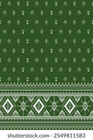 Abstract Traditional, Thai Pattern, Geometric Ethnic fabric, Ornate Elements, Design for textiles, rugs, clothing, sarong, scarf, batik, wrap, embroidery, print, curtain