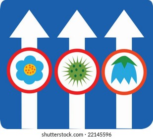 Abstract traffic sign. Vector