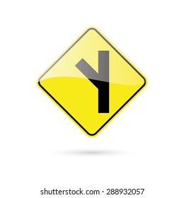 abstract traffic signal on a white background