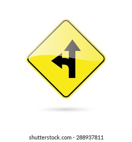 abstract traffic signal on a white background