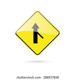 abstract traffic signal on a white background