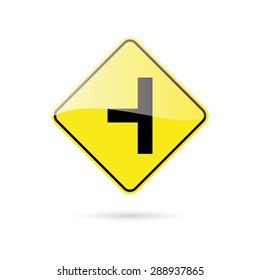 abstract traffic signal on a white background