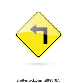 abstract traffic signal on a white background