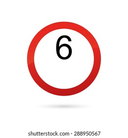 abstract traffic signal on a white background