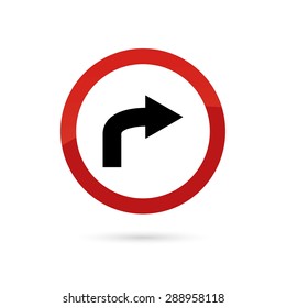 abstract traffic signal on a white background