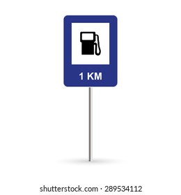 abstract traffic signal on a white background