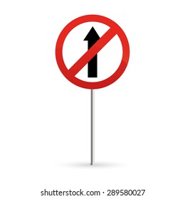 abstract traffic signal on a white background