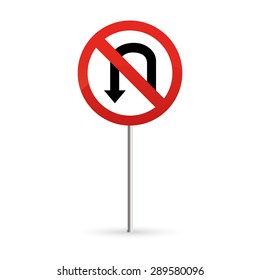 abstract traffic signal on a white background
