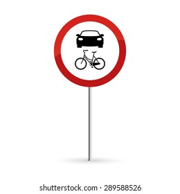 abstract traffic signal on a white background
