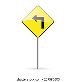 abstract traffic signal on a white background
