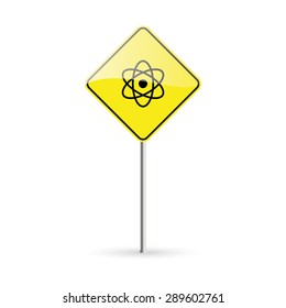 abstract traffic signal on a white background