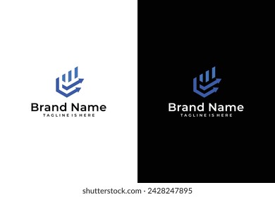 abstract traffic swoosh vector logo