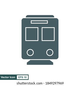 Abstract train silhouette on a white background