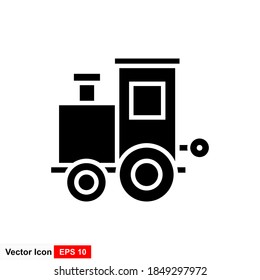Abstract train silhouette on a white background