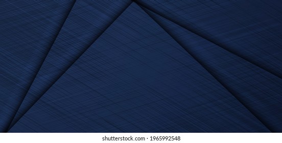 Abstract traingles layer blue background with dark grid lines texture. You can use for ad, poster, template, business presentation. Vector illustration