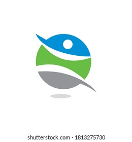 Abstract Training Vector , Health Logo
