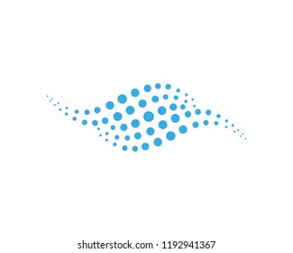 Abstract trandy curve of in swoosh stylise, vector and logo design