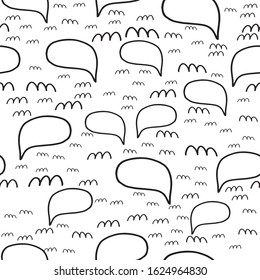 Abstract trandy pattern with of bubble in doodle business for print posters, greating card, bussines banner, wrapping in modern style in vector.