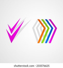 abstract transaction business logo