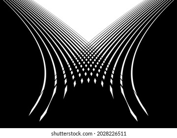 Abstract transition from black to white in a sporty style. Black and white
striped pattern. Modern vector background