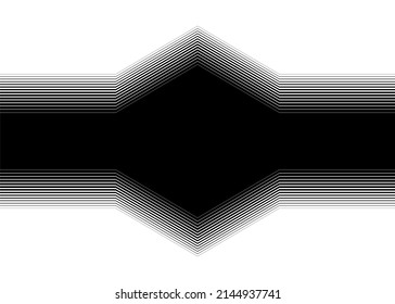Abstract transition from black to white with thin lines. Black and white pattern. Striped vector background