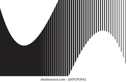 abstract transition from red flag line pattern.