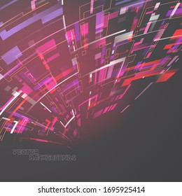 Abstract translucent colors geometry motion concepts vector wallpaper backgrounds