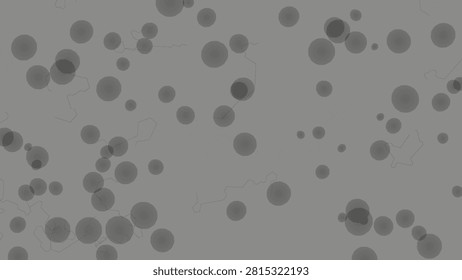 Abstract translucent gray circles with soft overlapping organic shapes and subtle network lines creating an elegant modern minimal vector background  