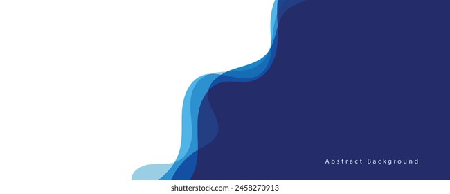 Fondo de presentación de onda azul transparente Abstractas