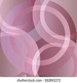 Abstract transparent circles background